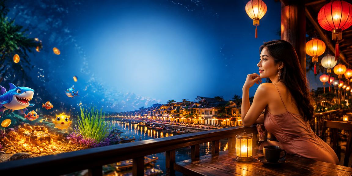 Người chơi tại Hội An thưởng thức cà phê và casino online trên di động