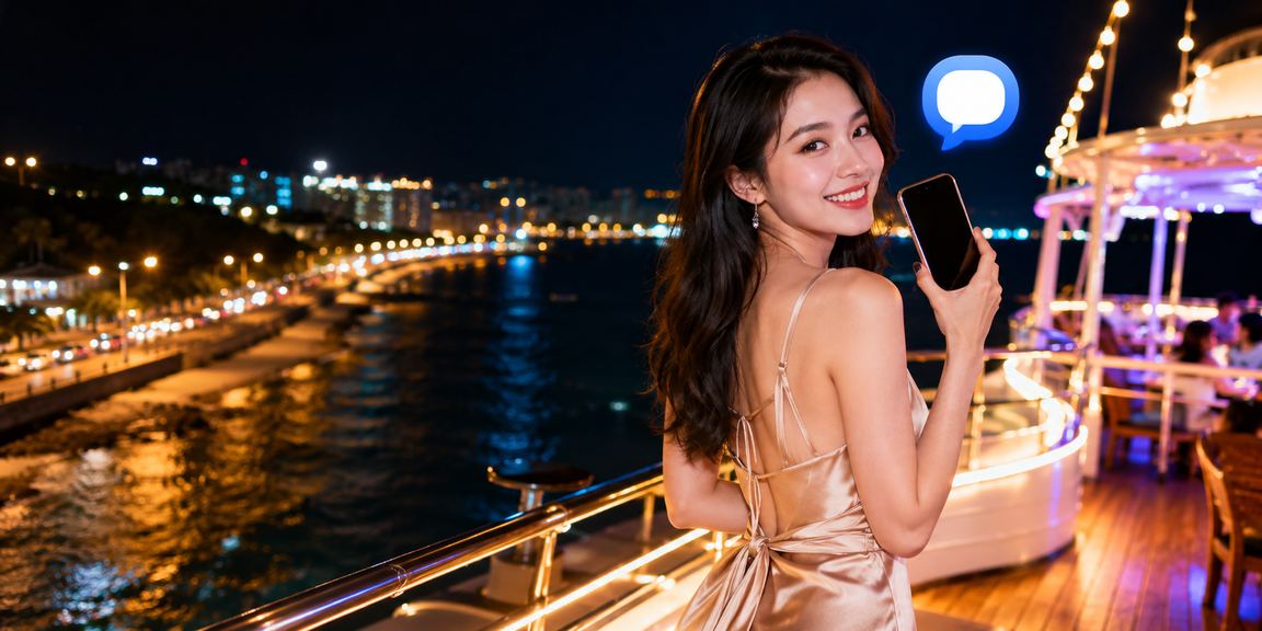 Người dùng trải nghiệm casino di động trên bãi biển Phan Thiết